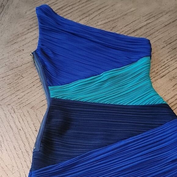 BCBGMAXAZRIA sexy one shoulder bodycon dress XXS - Picture 6 of 12